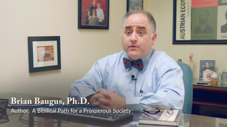 Dr. Baugus Discusses His Book, A Biblical Path for a Prosperous Society