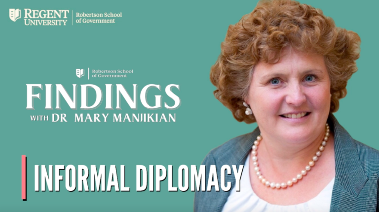 Findings with Dr. Mary Manjikian: Informal Diplomacy