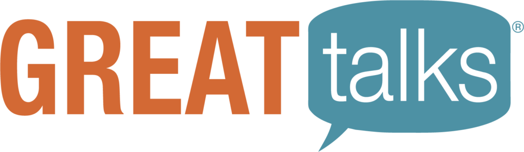 The logo of Great Talks® presented by Regent University’s Center for Christian Thought and Action.